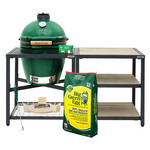 Big Green Egg BGE Modular Nest + Expansion Package, Distressed Acacia - Large