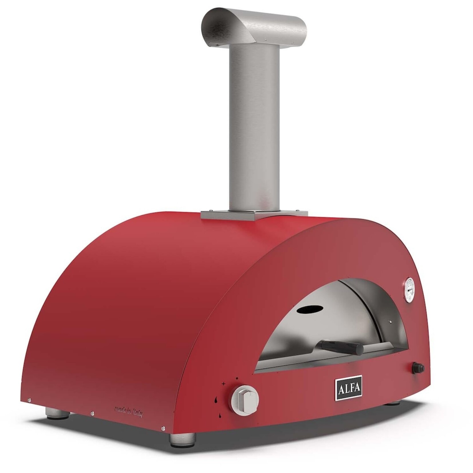 Alfa Alfa Moderno 2 Pizze Oven Wood (Top Only) - Ruby Red