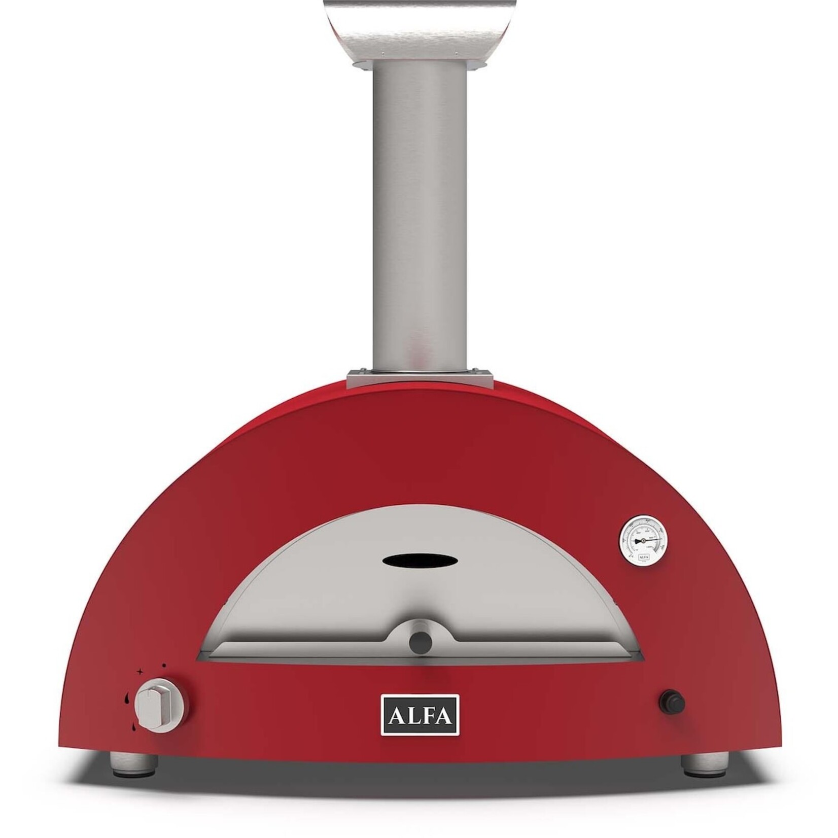 Alfa Alfa Moderno 2 Pizze Oven Wood (Top Only) - Ruby Red