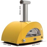 Alfa Alfa Moderno 2 Pizze Oven Wood (Top Only) - Fire Yellow