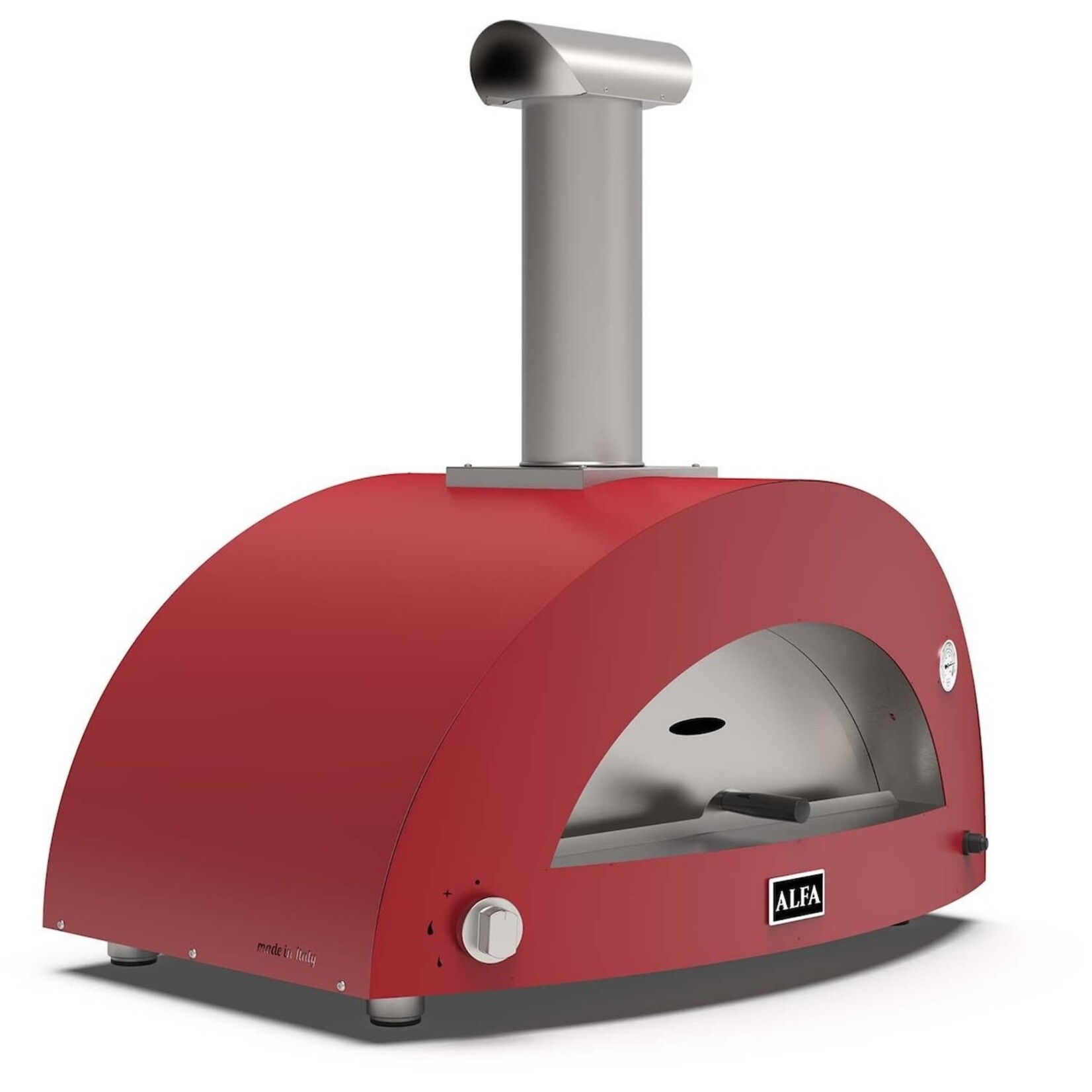 Alfa Alfa Moderno 3 Pizze Oven Gas (Top Only) LP - Ruby Red
