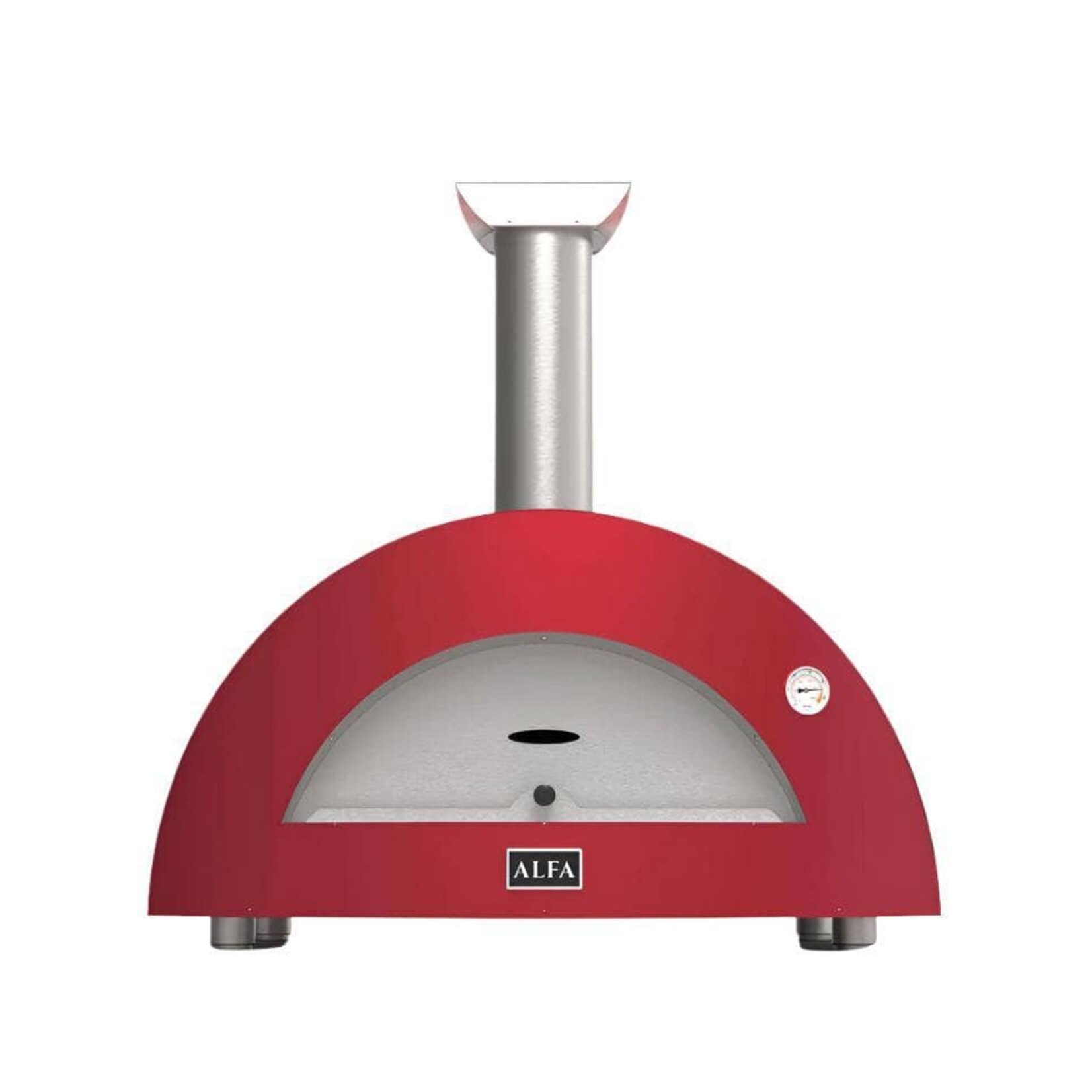 Alfa Alfa Moderno 3 Pizze Oven Wood (Top Only) - Ruby Red