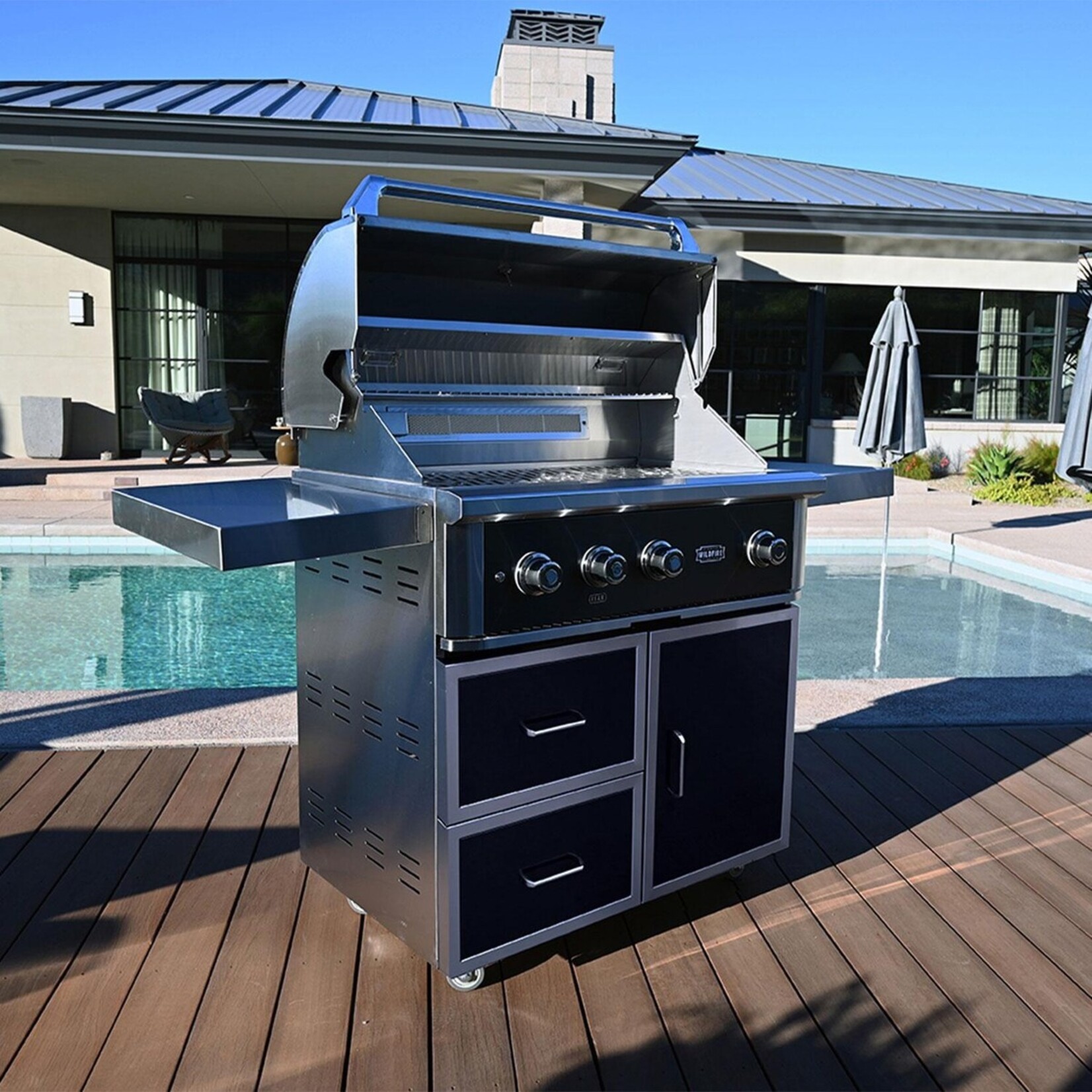 WildFire WildFire Stainless Steel Freestanding Cart Package