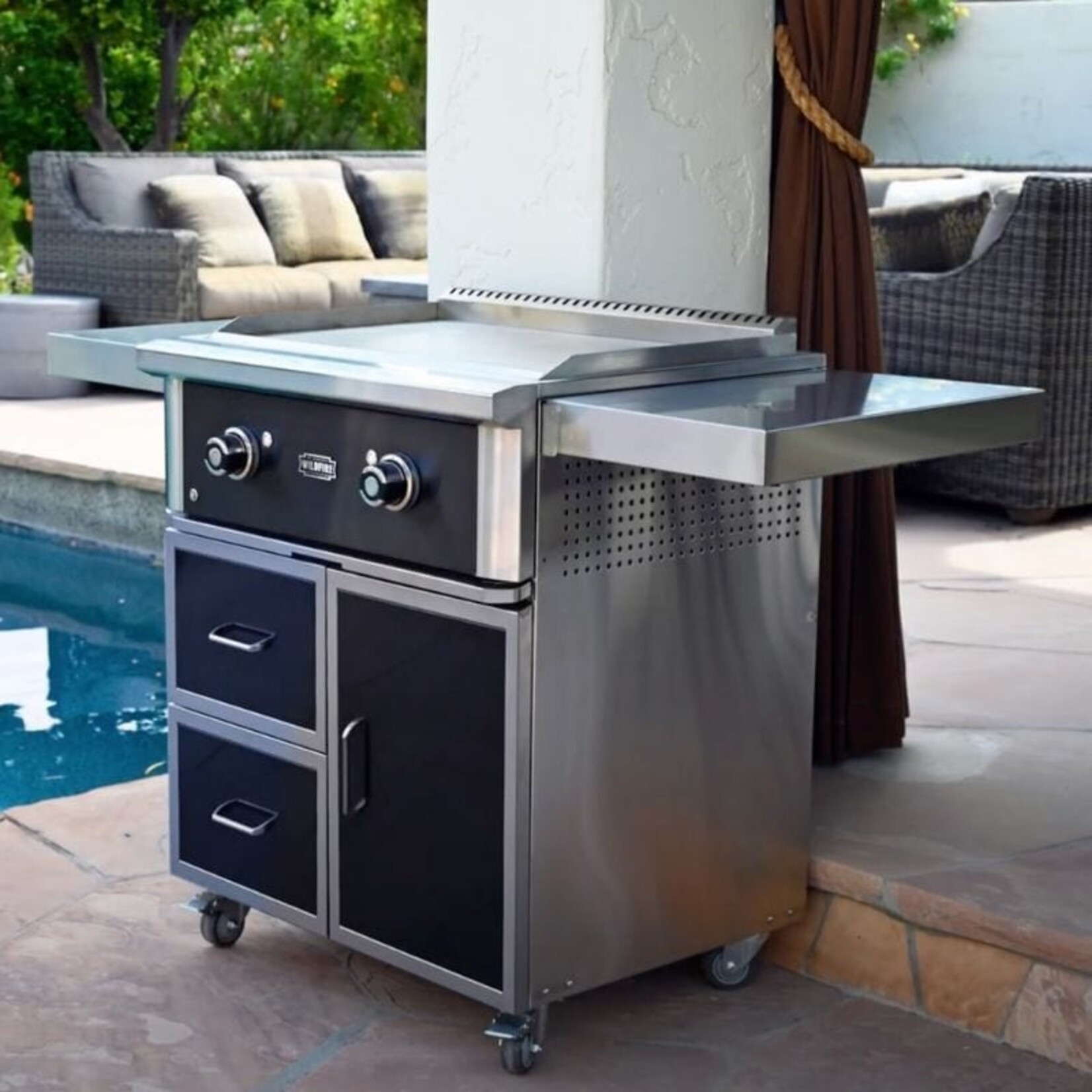 WildFire WildFire Ranch Pro Stainless Steel Freestanding Cart Package