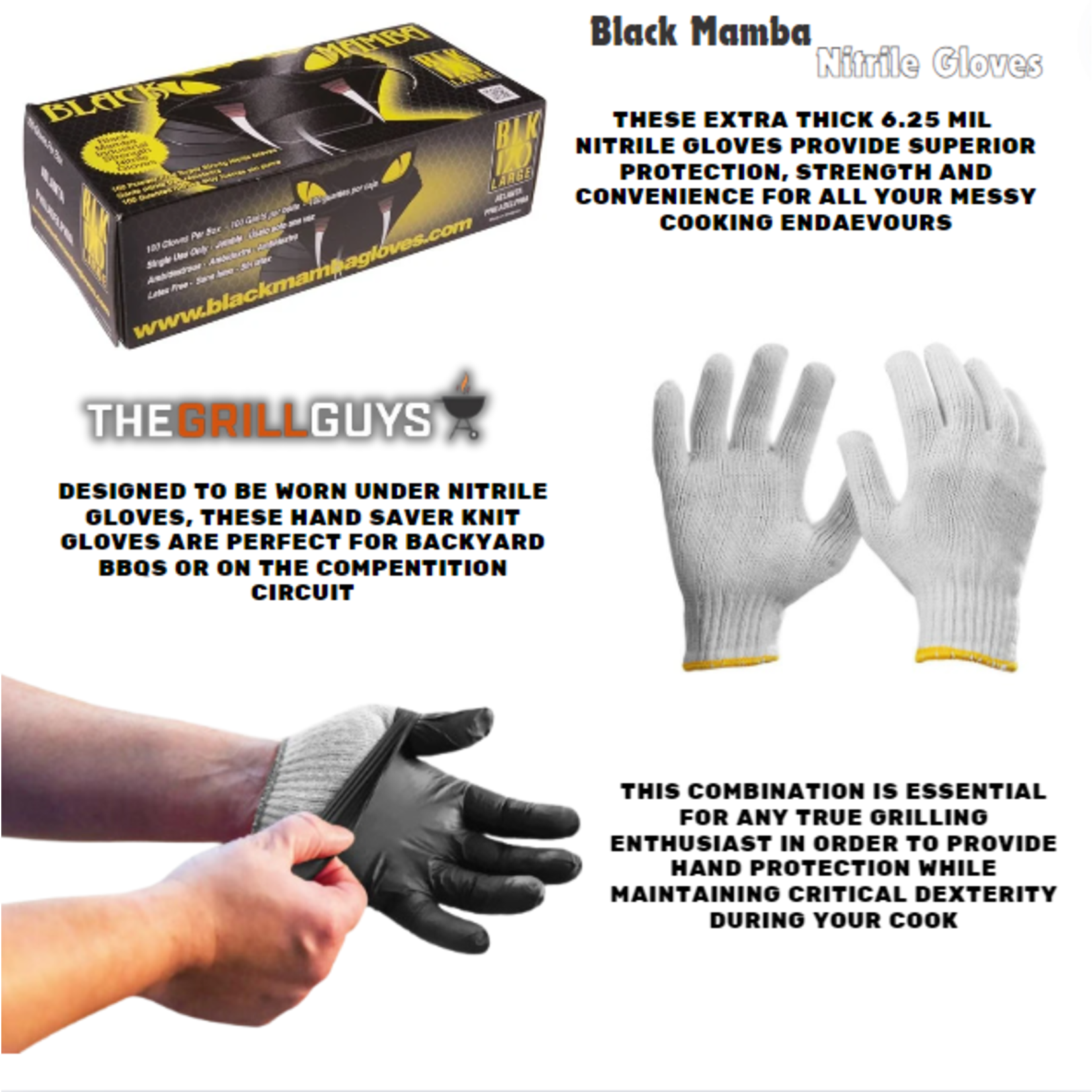 Hand Saver Knit Glove, Pair