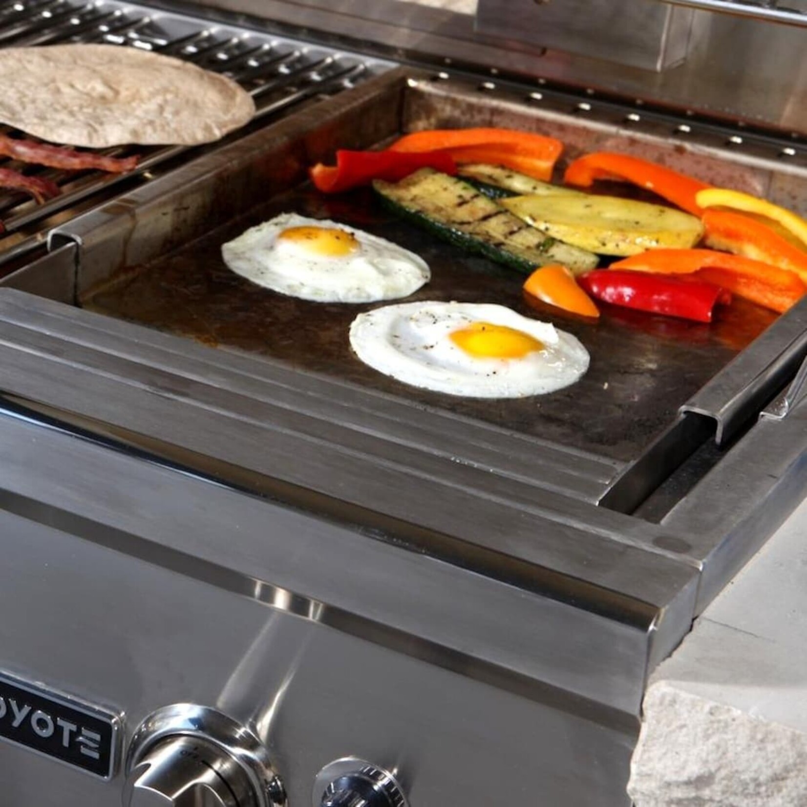 Coyote Coyote Drop-in Griddle, Heavy Duty for C, CL, SL, Hybrid & Charcoal Grills