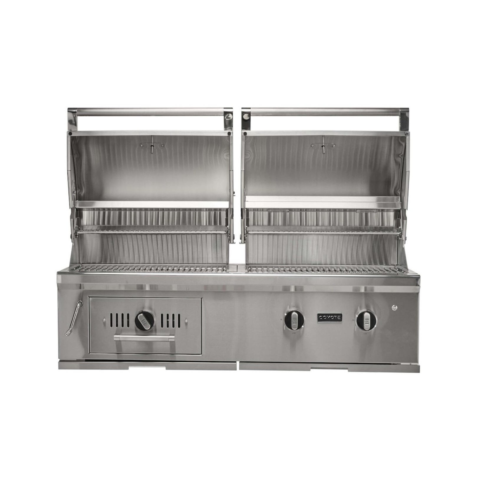 Coyote Coyote Hybrid Grill, 50" Built-in Gas & Charcoal -Natural Gas