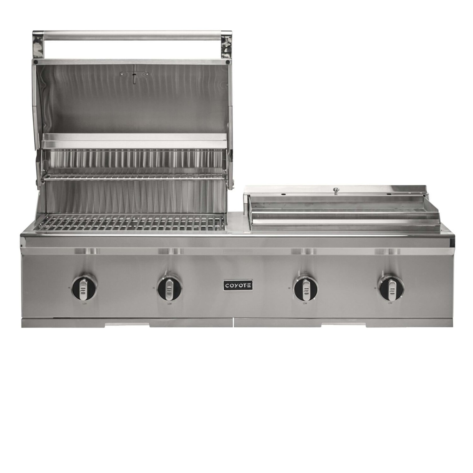 Coyote Coyote Combo Grill, 50" Built-in Gas & Flat Top - Liquid Propane