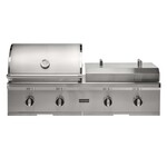 Coyote Coyote Combo Grill, 50" Built-in Gas & Flat Top - Natural Gas