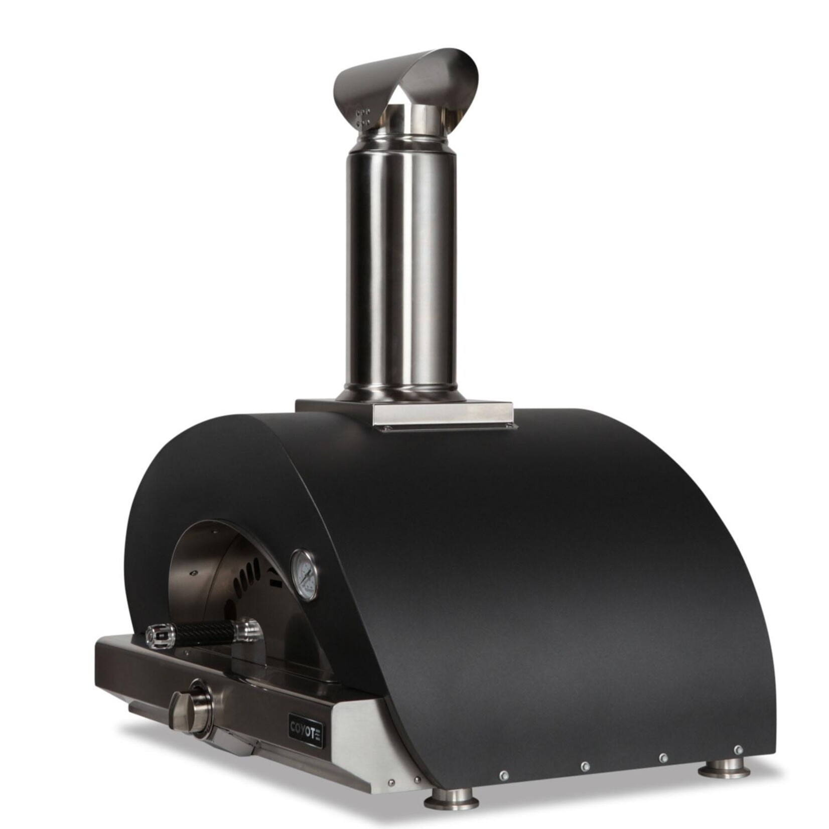 Coyote Coyote Hybrid Pizza Oven 30" Multi-Fuel Wood or Liquid Propane - Matte Black