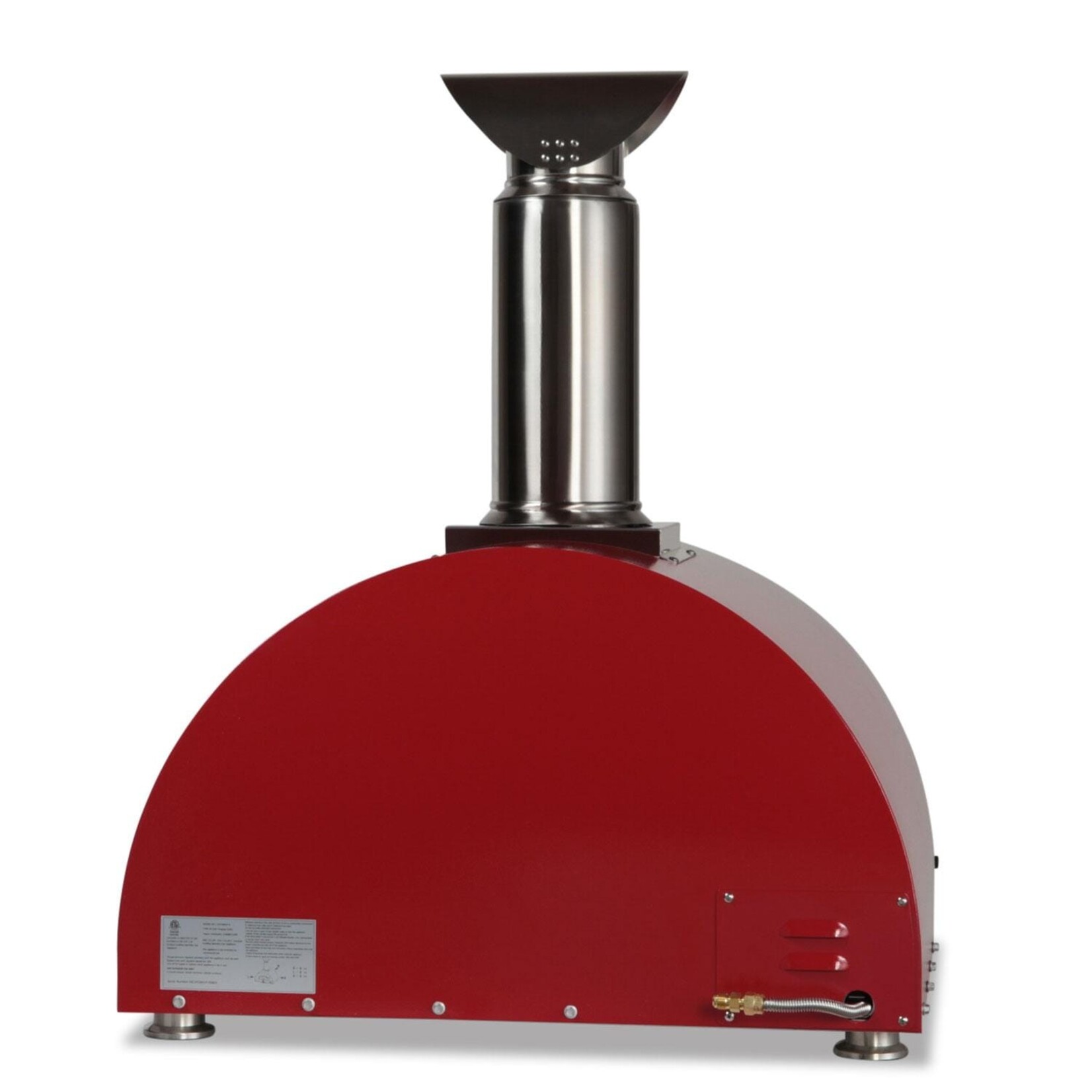 Coyote Coyote Hybrid Pizza Oven 30" Multi-Fuel Wood or Natural Gas - Red