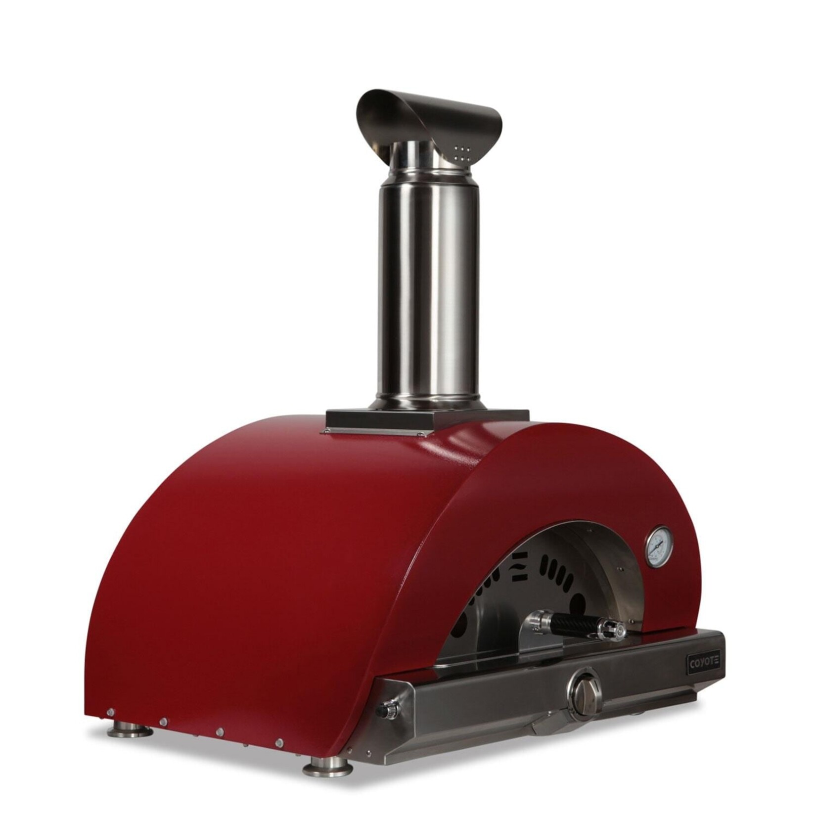 Coyote Coyote Hybrid Pizza Oven 30" Multi-Fuel Wood or Natural Gas - Red
