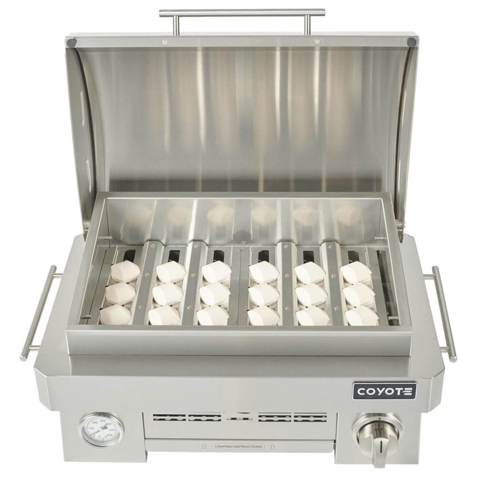 Coyote Coyote Portable Grill, Infinity Burner up to 20,000btu, Liquid Propane