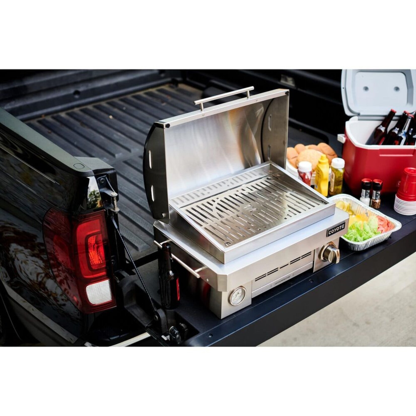 Coyote Coyote Portable Grill, Infinity Burner up to 20,000btu, Liquid Propane