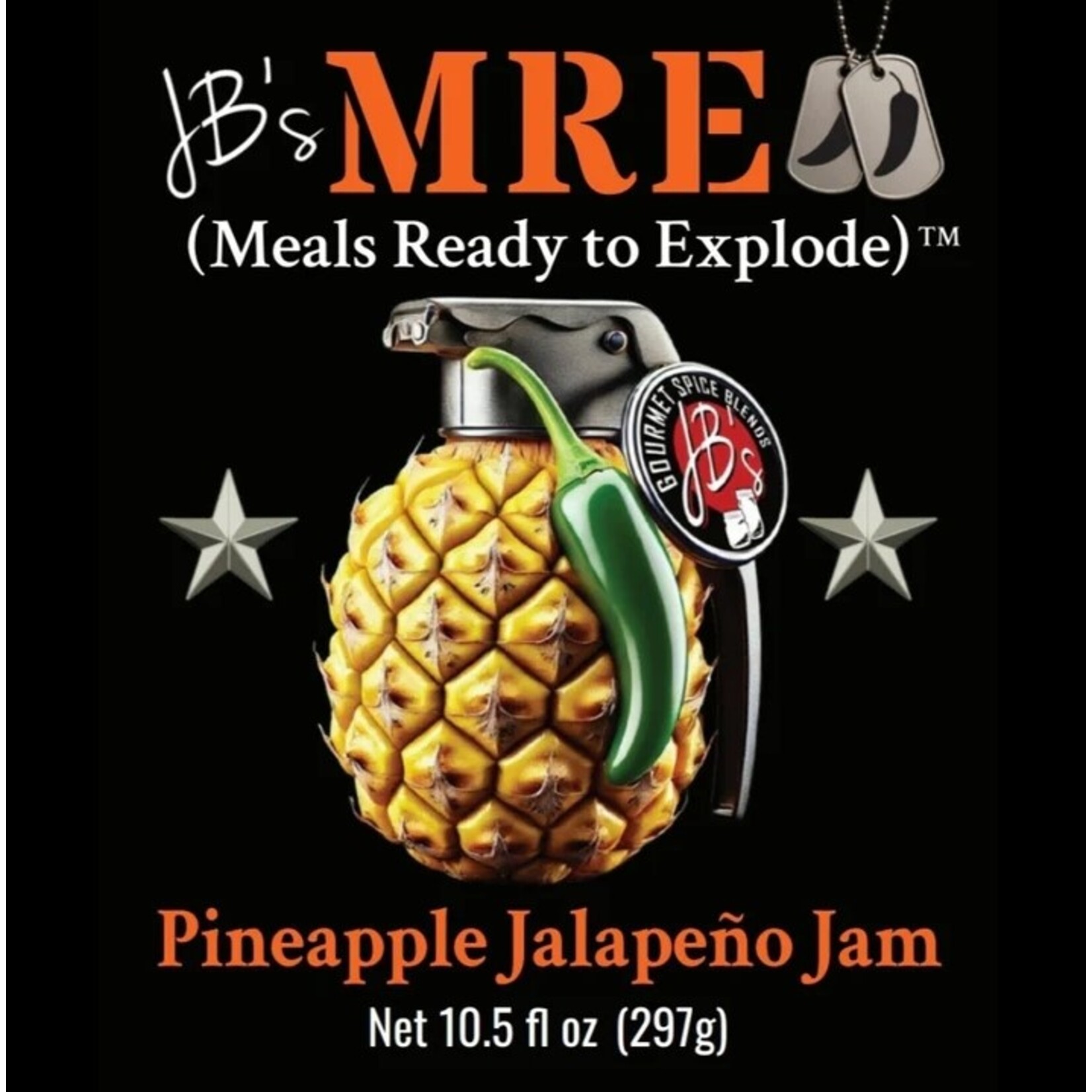 JB's Gourmet Spice Blends JB's M.R.E. Pineapple Jalapeno Jam 10.5oz