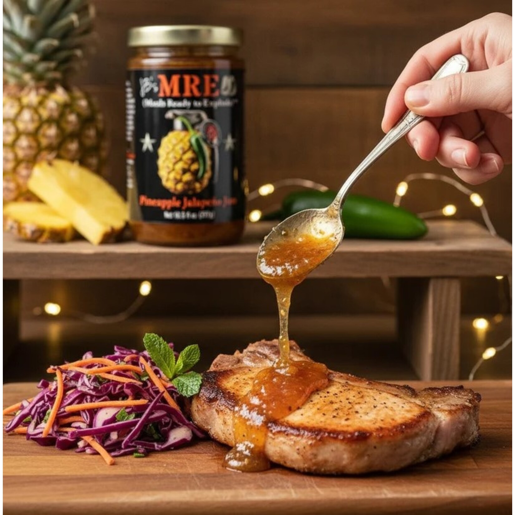 JB's Gourmet Spice Blends JB's M.R.E. Pineapple Jalapeno Jam 10.5oz