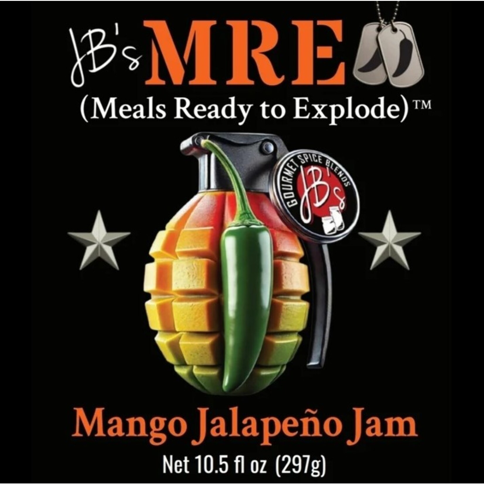 JB's Gourmet Spice Blends JB's M.R.E. Mango Jalapeno Jam 10.5oz
