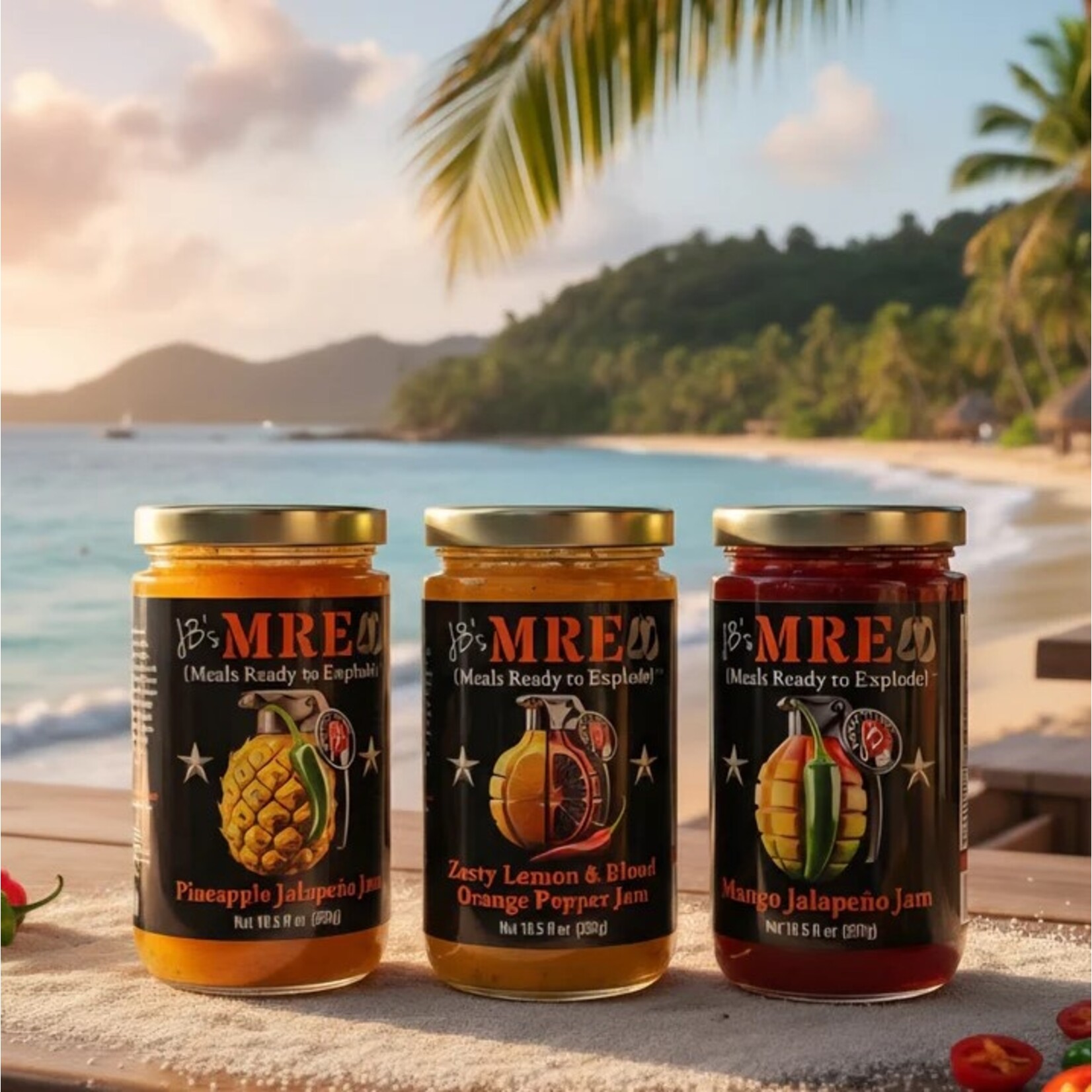 JB's Gourmet Spice Blends JB's M.R.E. Mango Jalapeno Jam 10.5oz