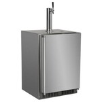 Marvel Outdoor 24" Kegerator, Single Beer & Beverage Tap, SS Rev Door w/ Lock