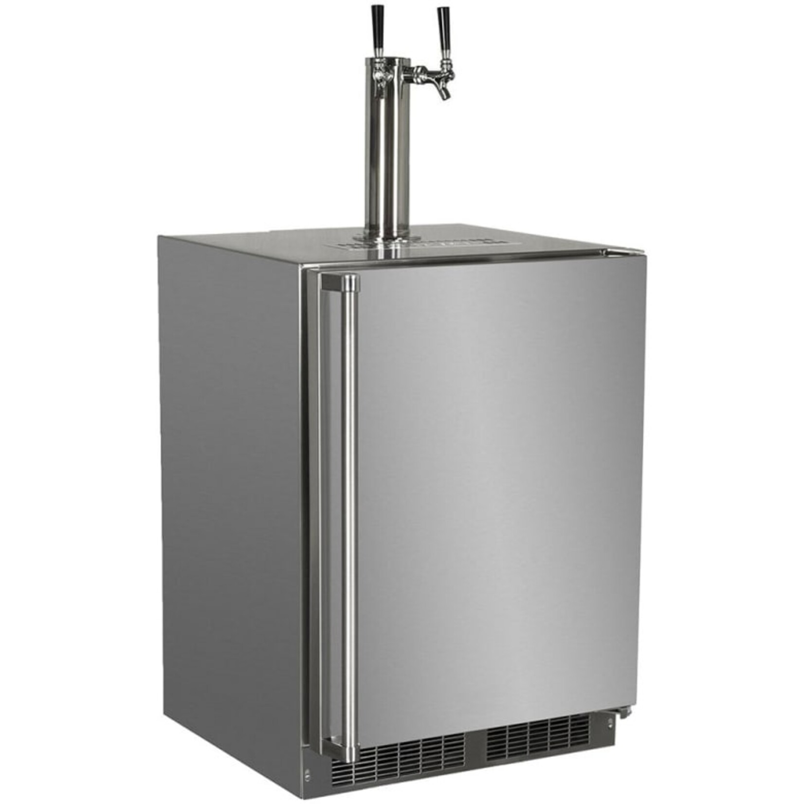 Marvel Outdoor 24" Kegerator, Twin Beer & Beverage Tap, SS Rev Door w/ Lock