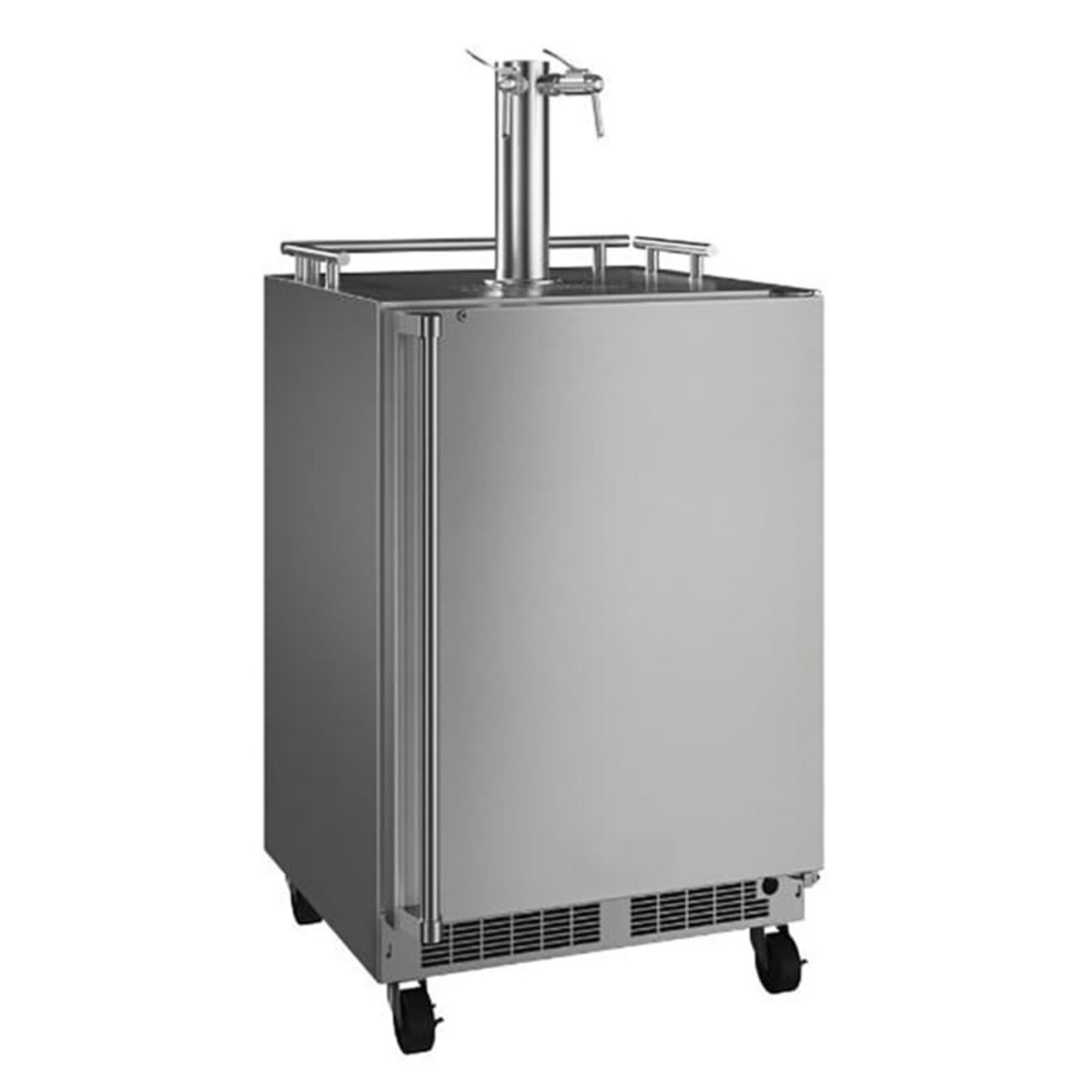 Marvel Mobile Outdoor 24" Kegerator, Twin Wine & Beverage Tap, SS Rev Door w/ Lock