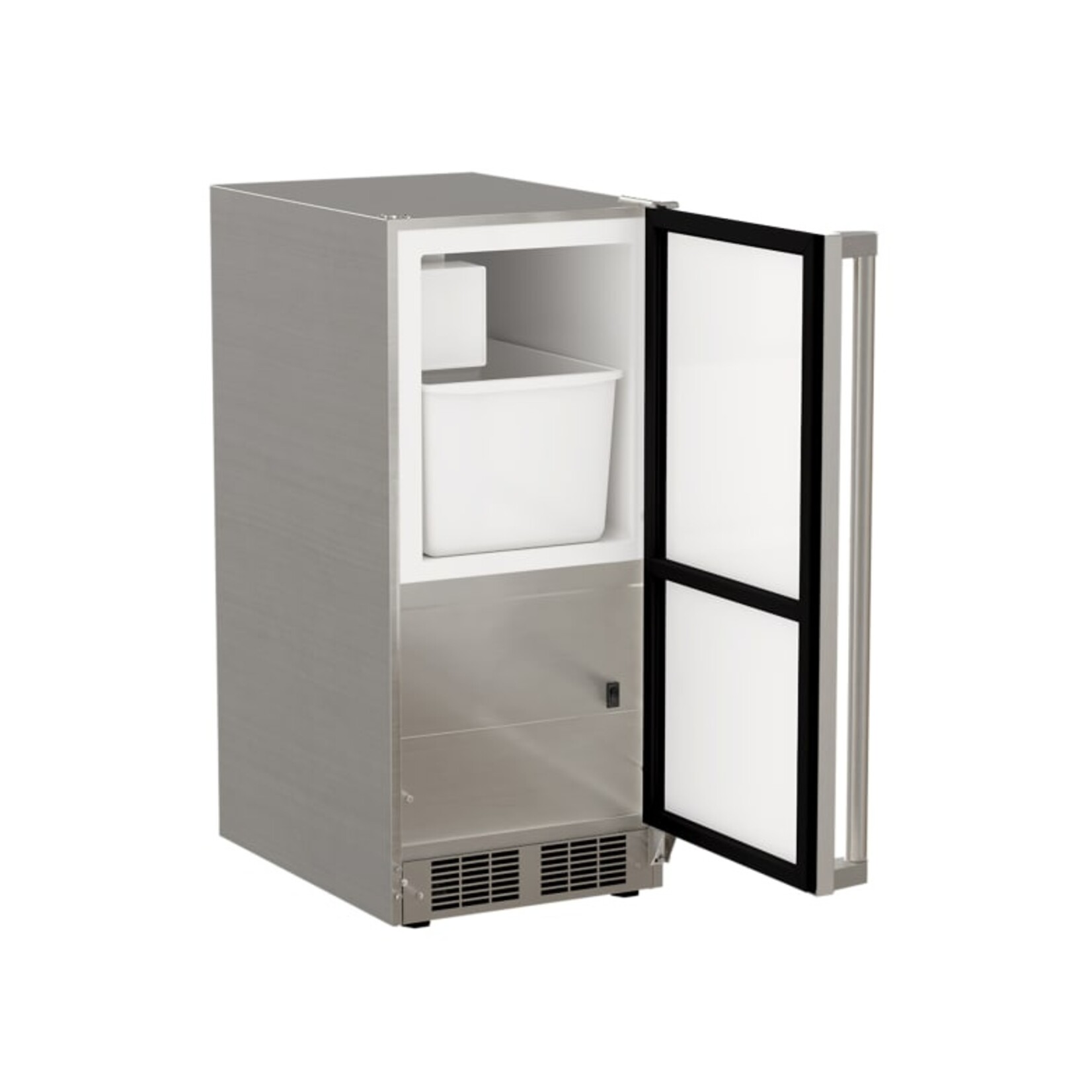 Marvel Outdoor 15" Ice Machine, Crescent Cube, SS Solid Rev Door
