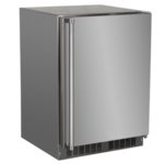 Marvel Marvel Outdoor Refrigerator Freezer 24" w/Cresent Ice Maker, SS Solid Rev Door w/ Lock