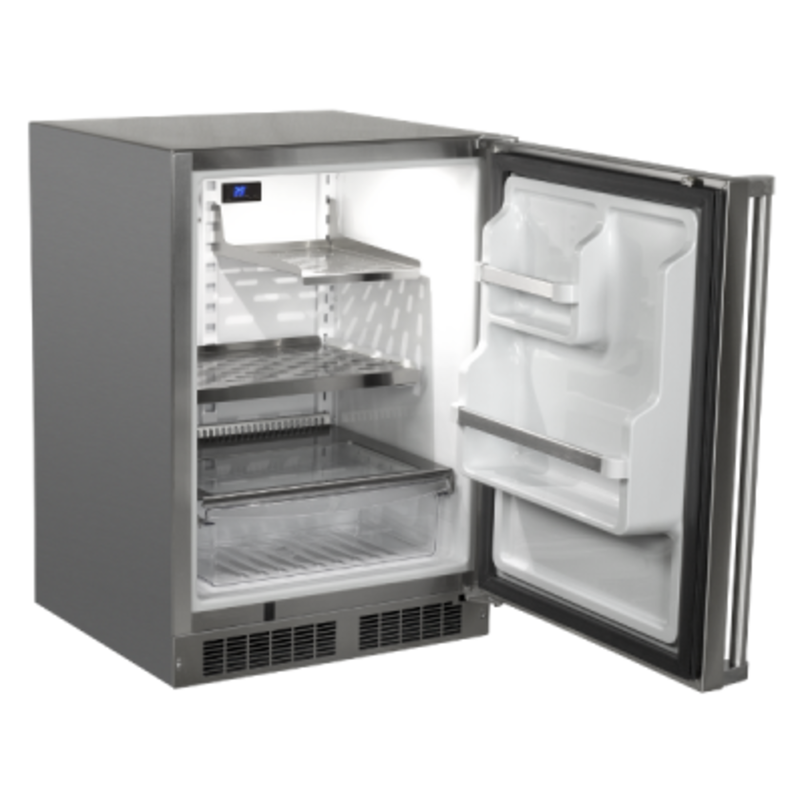 Marvel Outdoor 24" Refrigerator, SS Solid Door, Right Hinge w/ Lock