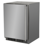 Marvel Outdoor 24" Refrigerator, SS Solid Door, Left Hinge w/ Lock