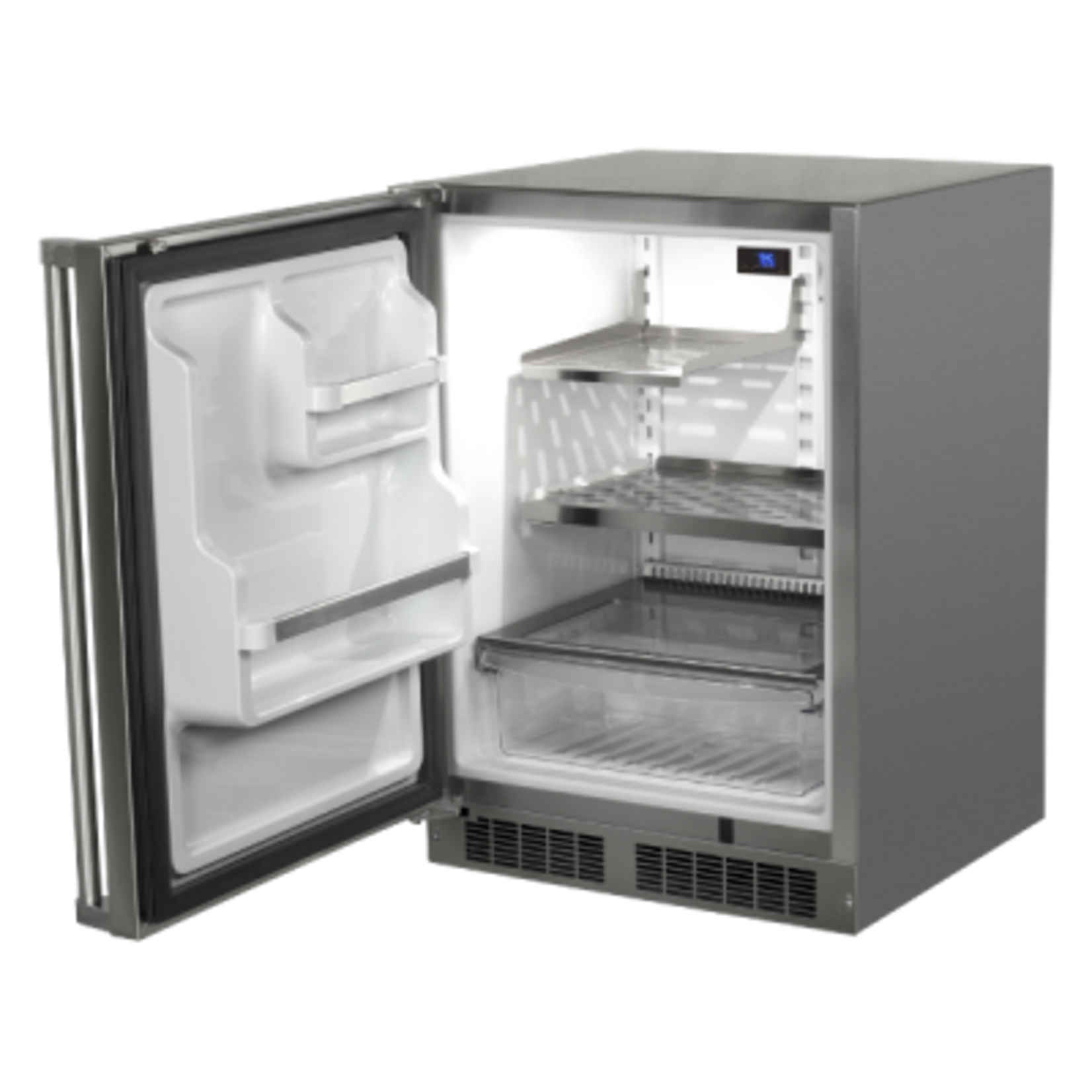 Marvel Outdoor 24" Refrigerator, SS Solid Door, Left Hinge w/ Lock