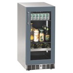 Marvel Indoor/Outdoor Essential 15" Beverage Center, Panel Ready Glass Rev Door w/ Lock