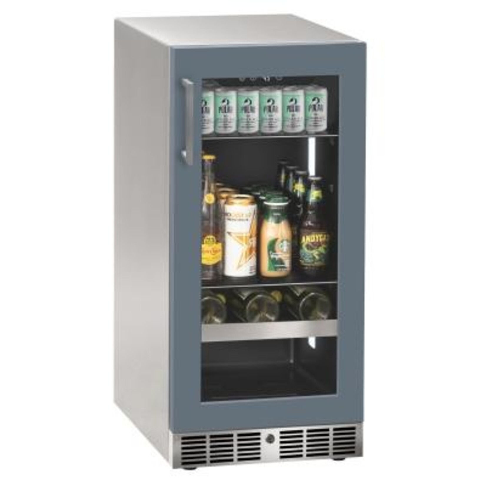 Marvel Indoor/Outdoor Essential 15" Beverage Center, Panel Ready Glass Rev Door w/ Lock
