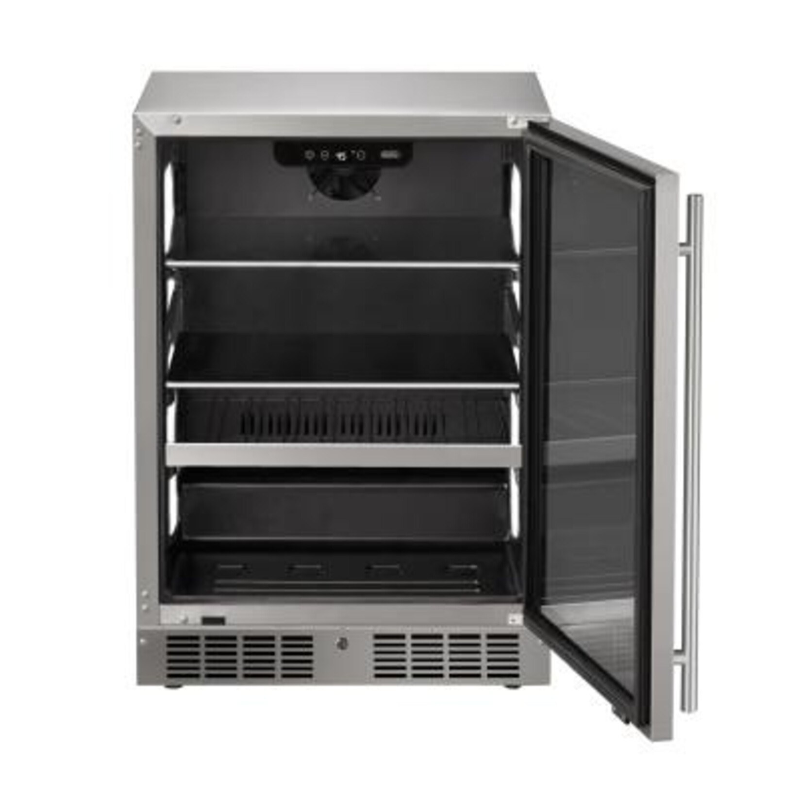 Marvel Indoor/Outdoor Essential 24" Beverage Center, SS Glass Rev Door w/ Lock