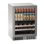 Marvel Indoor/Outdoor Essential 24" Beverage Center, Dual-Zone, SS Glass Rev Door with Lock