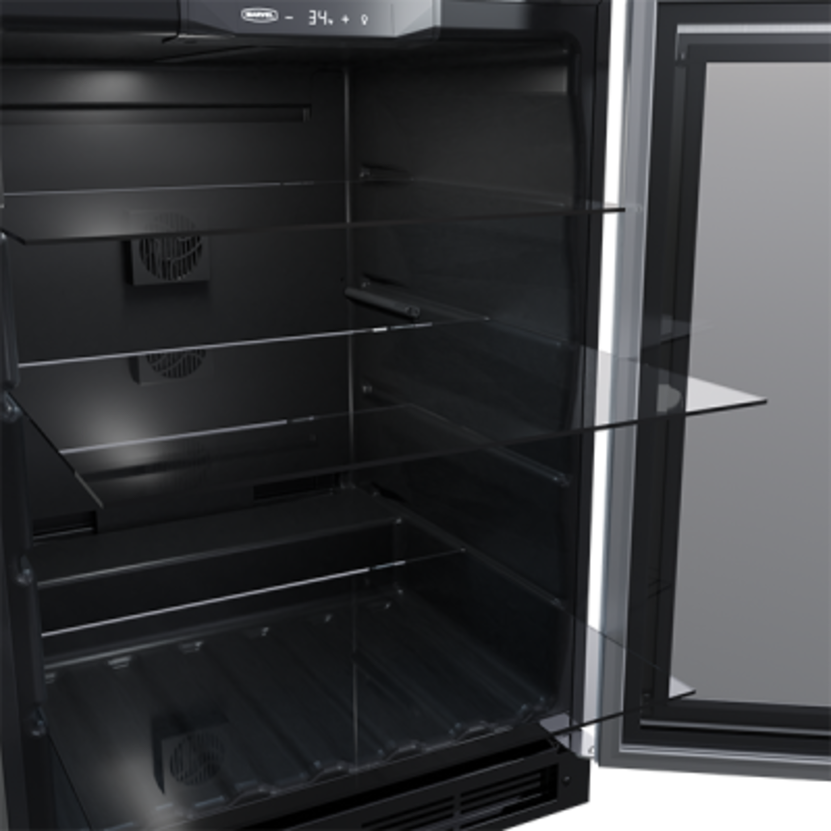 Marvel Indoor Classic 24" Beverage Center, SS Glass Rev Door