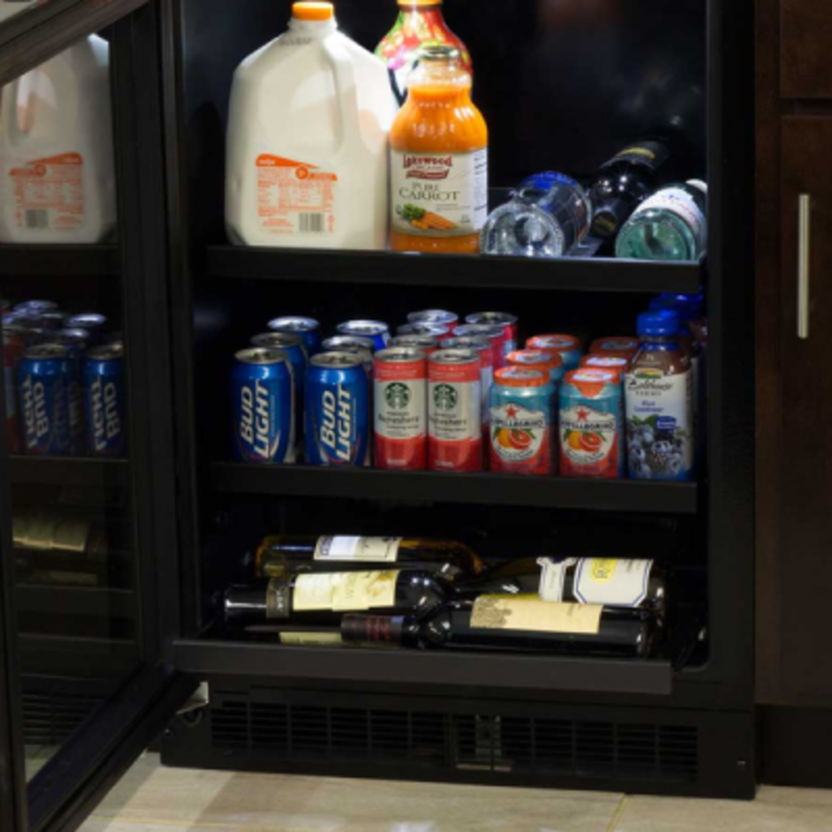 Marvel Indoor Classic 24" Beverage Center, SS Glass Rev Door