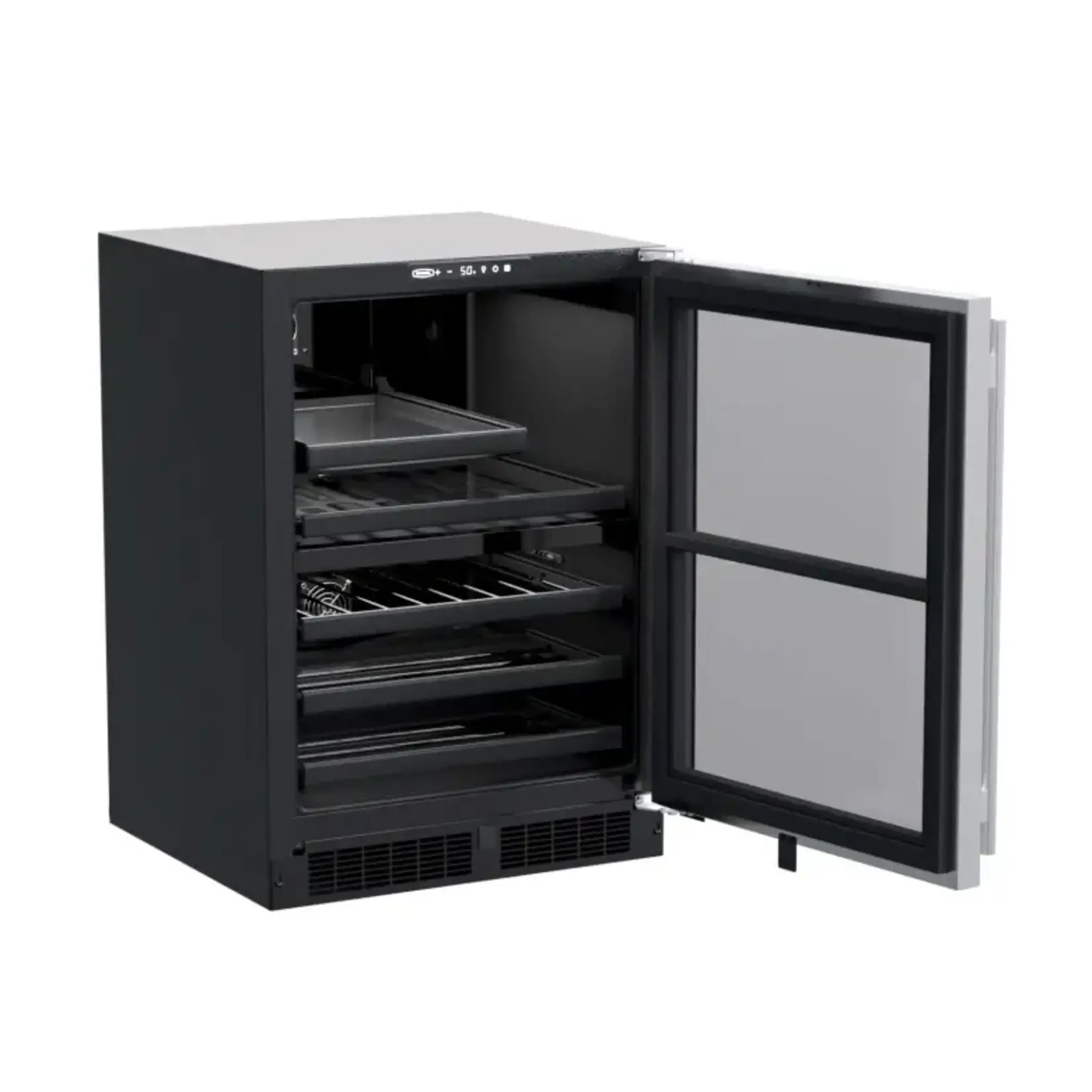 Marvel Marvel Indoor Classic 24" Wine & Beverage Center, Dual-Zone, Panel Ready Glass Rev Door with Lock