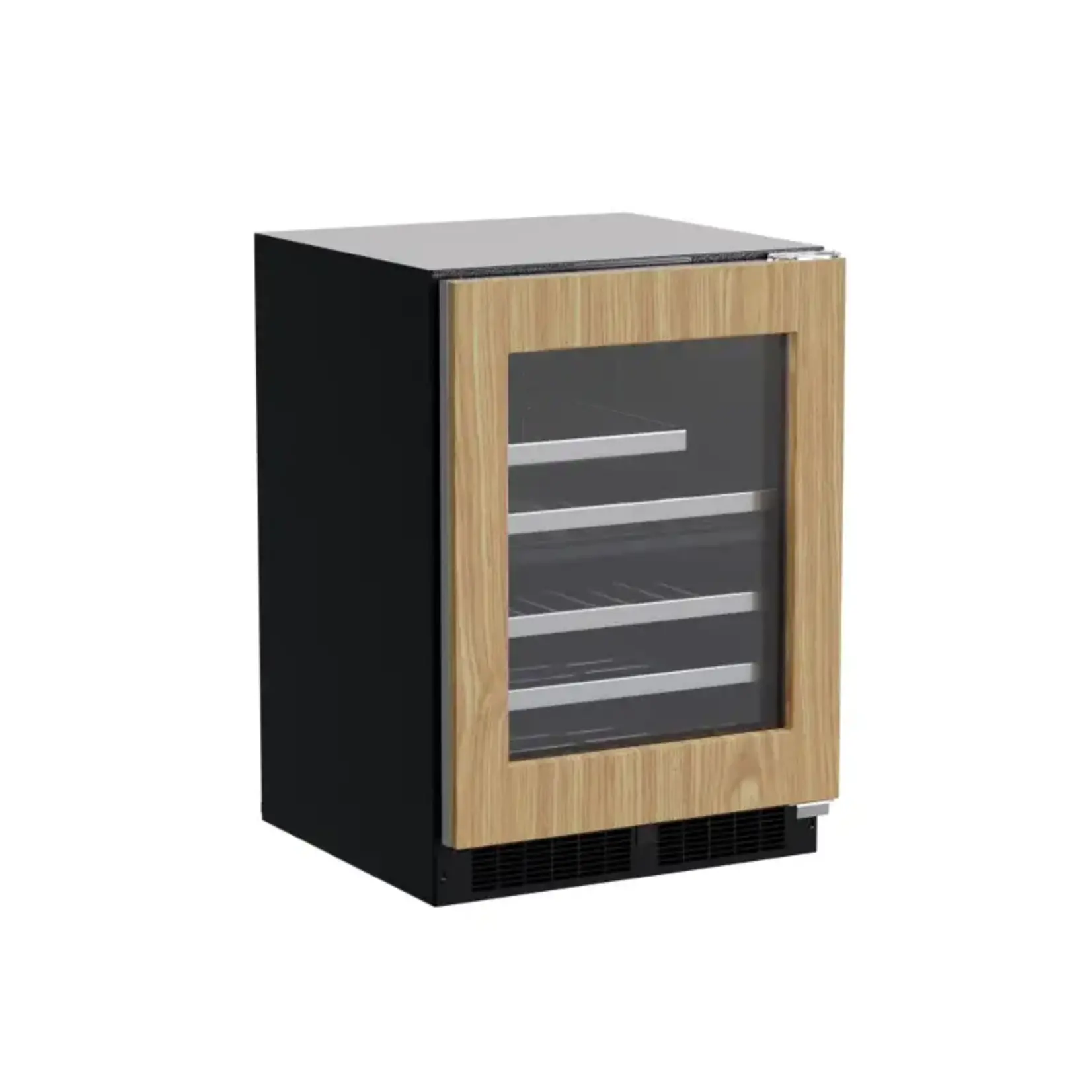Marvel Indoor Professional 24" Wine & Beverage Center, Dual-Zone, Panel Ready Glass Rev Door W/ Lock