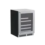 Marvel Indoor Professional 24" Wine & Beverage Center, Dual-Zone, SS Glass Rev Door W/ Lock