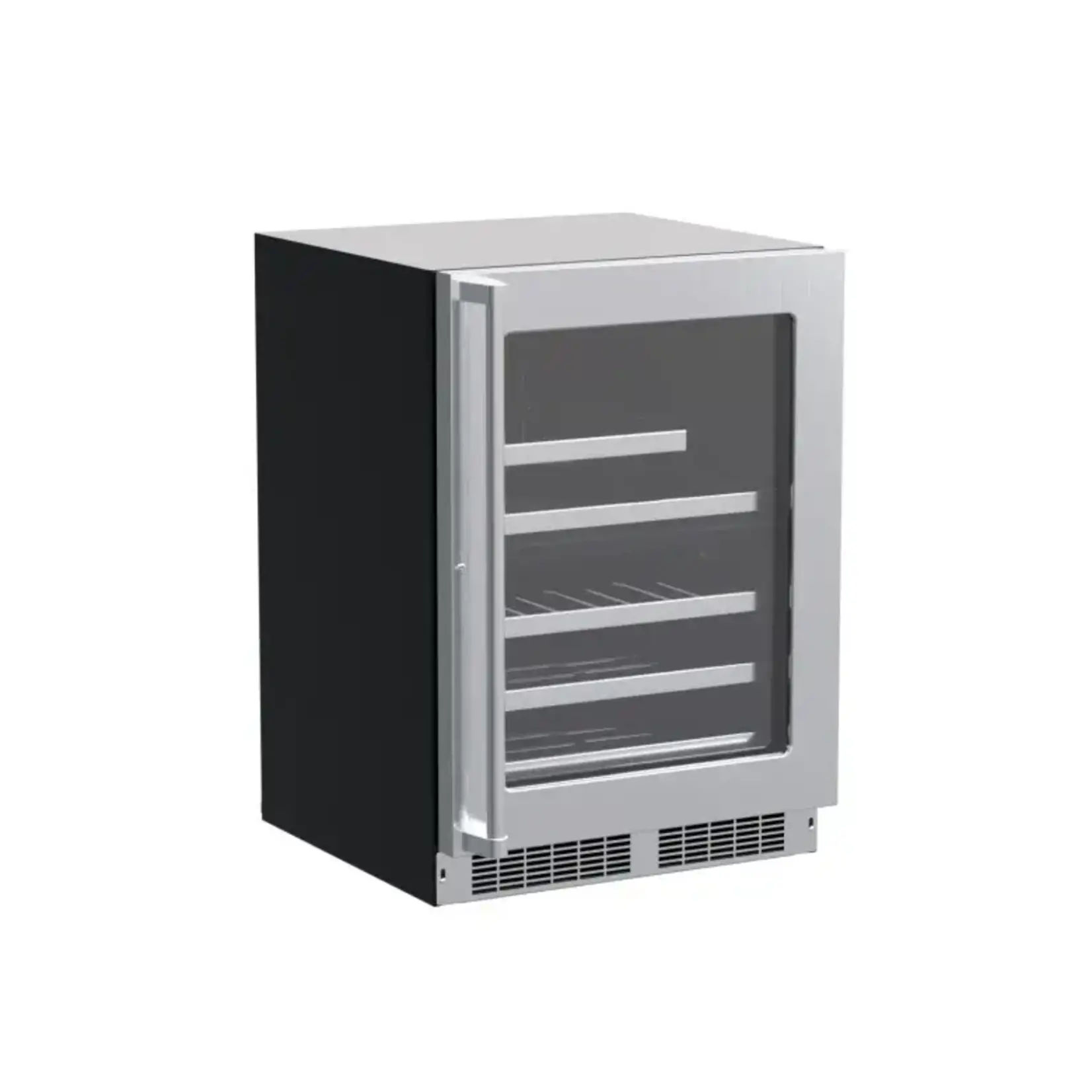 Marvel Indoor Professional 24" Wine & Beverage Center, Dual-Zone, SS Glass Rev Door W/ Lock