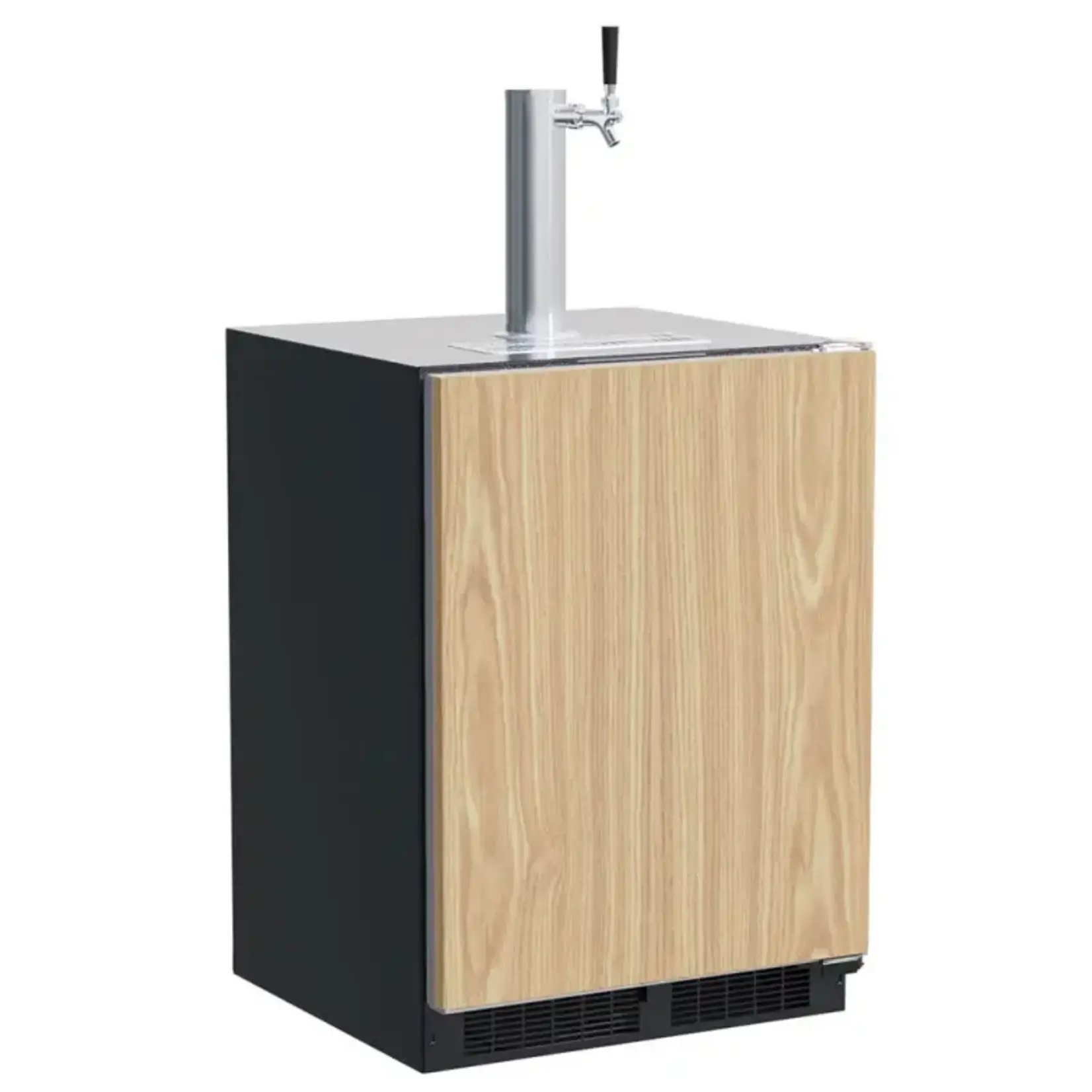 Marvel Indoor Classic 24" Kegerator, Single Beer & Beverage Tap, Panel Ready Solid Rev Door