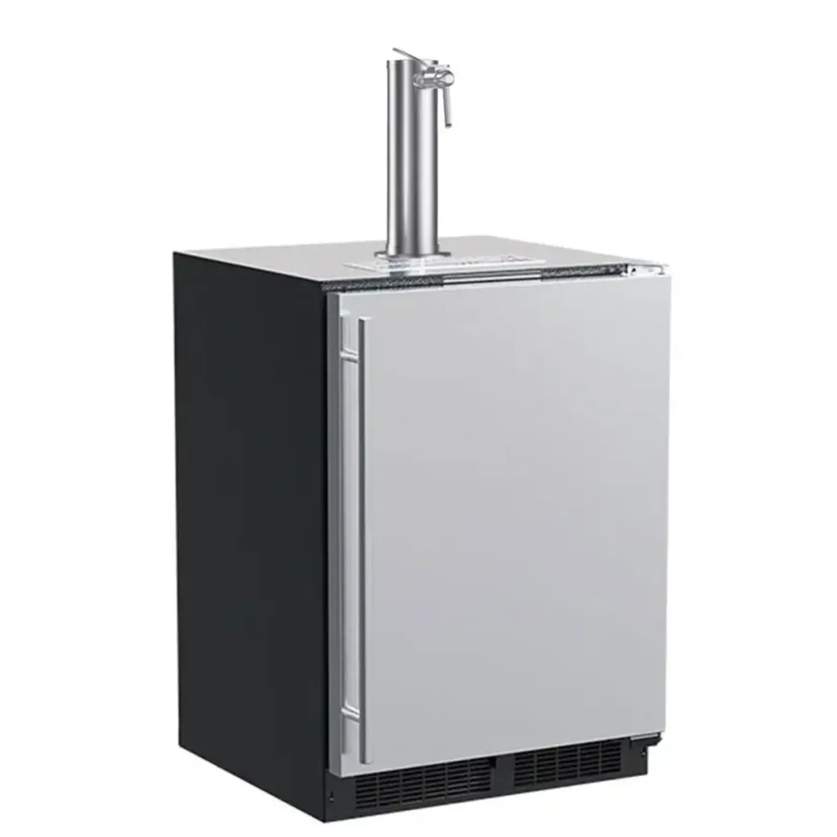 Marvel Indoor Classic 24" Kegerator, Single Wine & Beverage Tap, SS Solid Rev Door