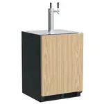 Marvel Indoor Classic 24" Kegerator, Twin Beer & Beverage Tap, Panel Ready Solid Rev Door
