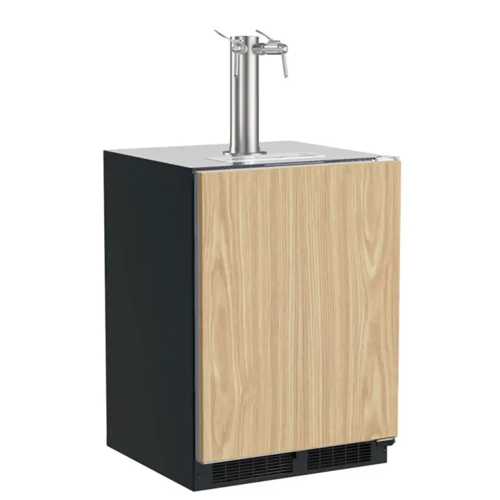 Marvel Marvel Indoor Classic 24" Kegerator, Twin Wine & Beverage Tap, Panel Ready Solid Rev Door