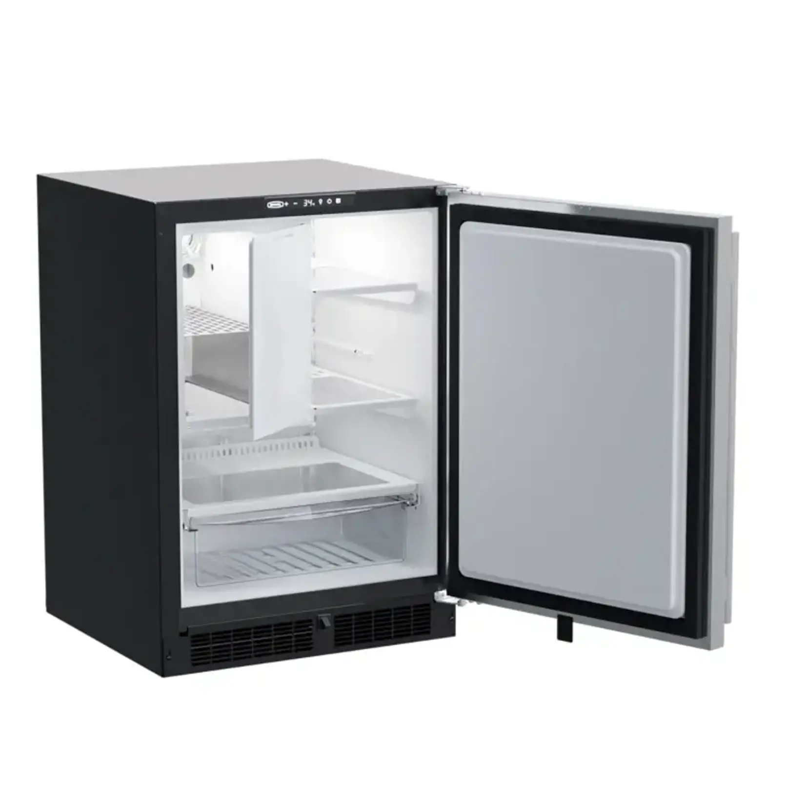 Marvel Indoor Classic 24" Refrigerator Freezer, SS Solid Rev Door