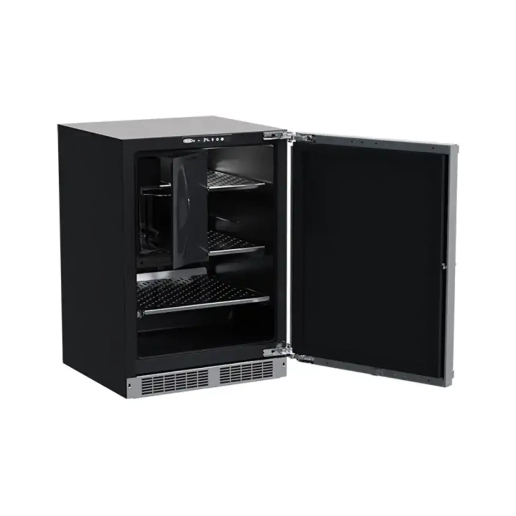 Marvel Indoor Professional 24" Refrigerator Freezer w/ Cresent Ice Maker, Panel Ready Solid Rev Door w/ Lock