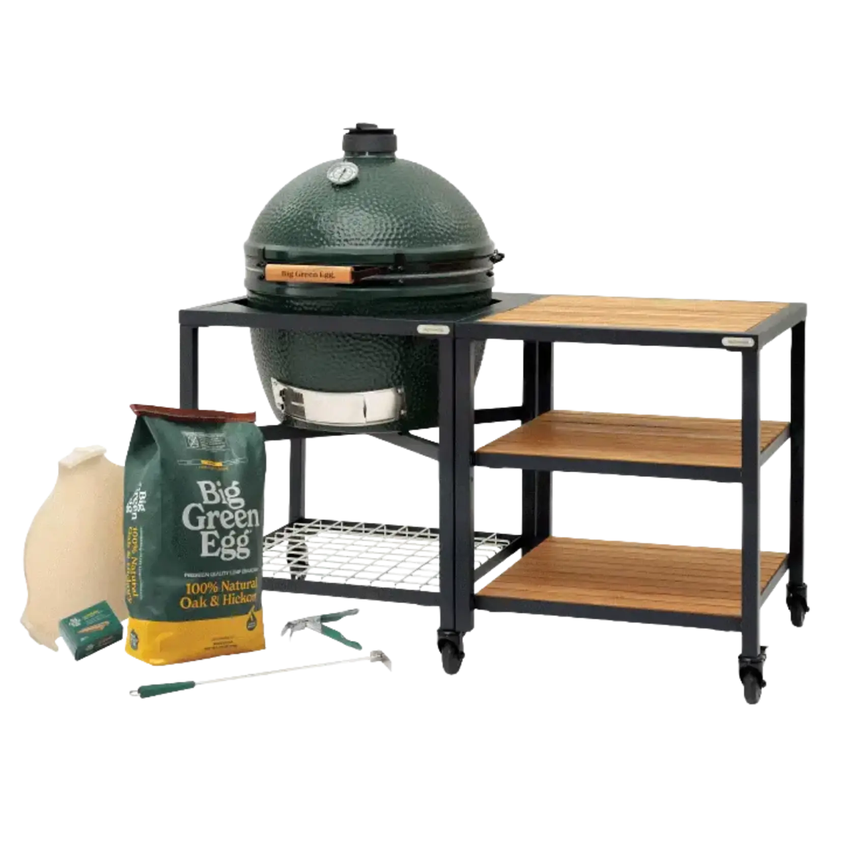 Big Green Egg BGE Modular Nest + Expansion Package, Acacia - XL