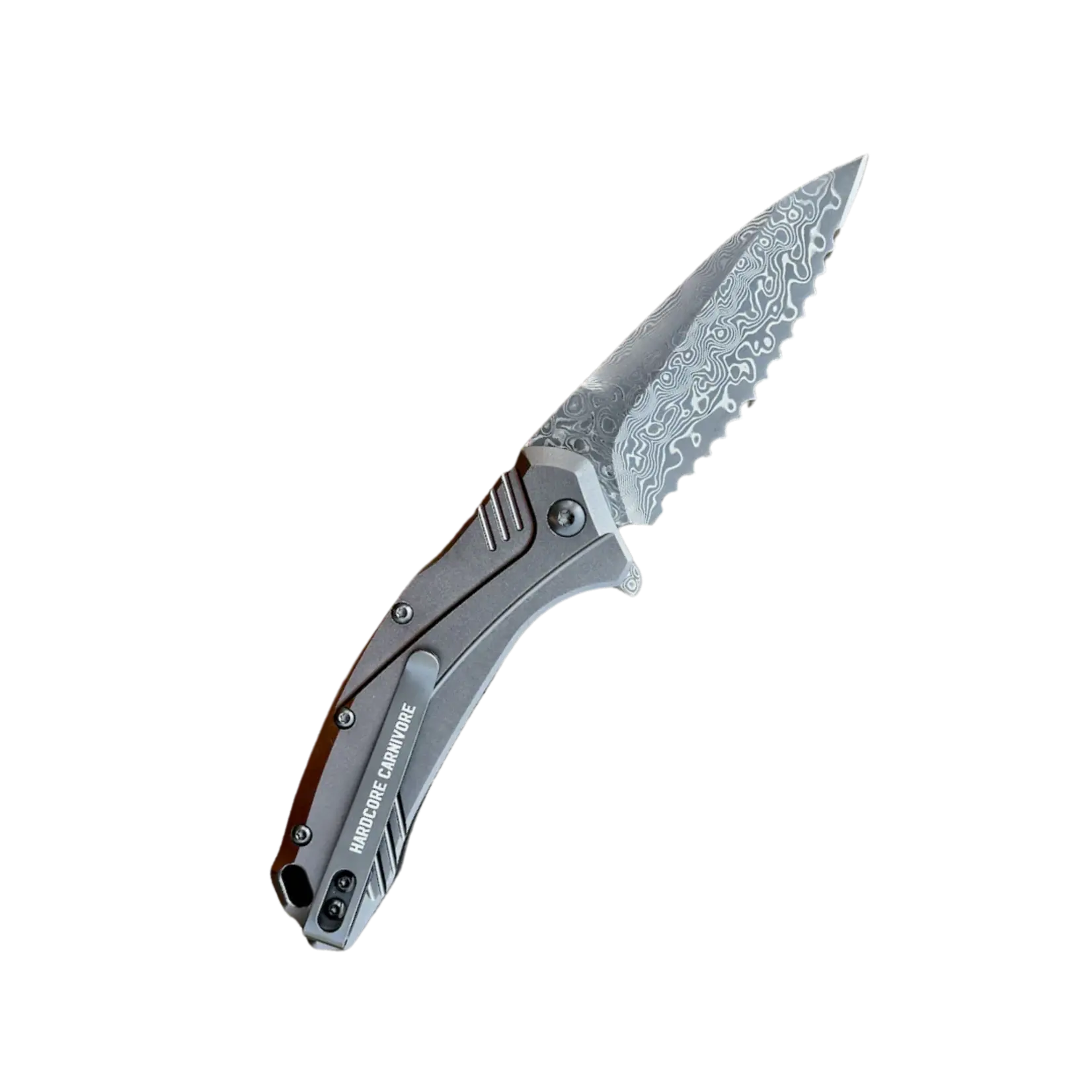 Hardcore Carnivore Hardcore Carnivore Folding Steak Knife - Damascus