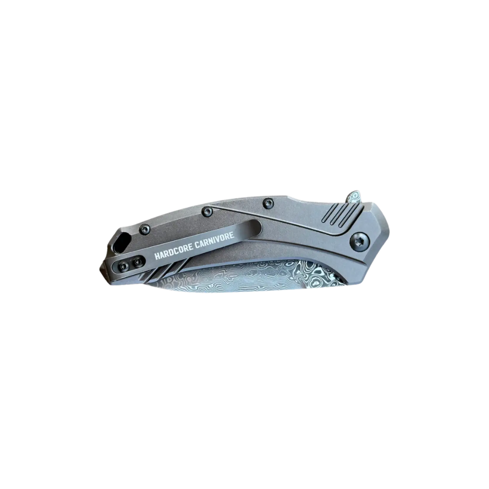 Hardcore Carnivore Hardcore Carnivore Folding Steak Knife - Damascus