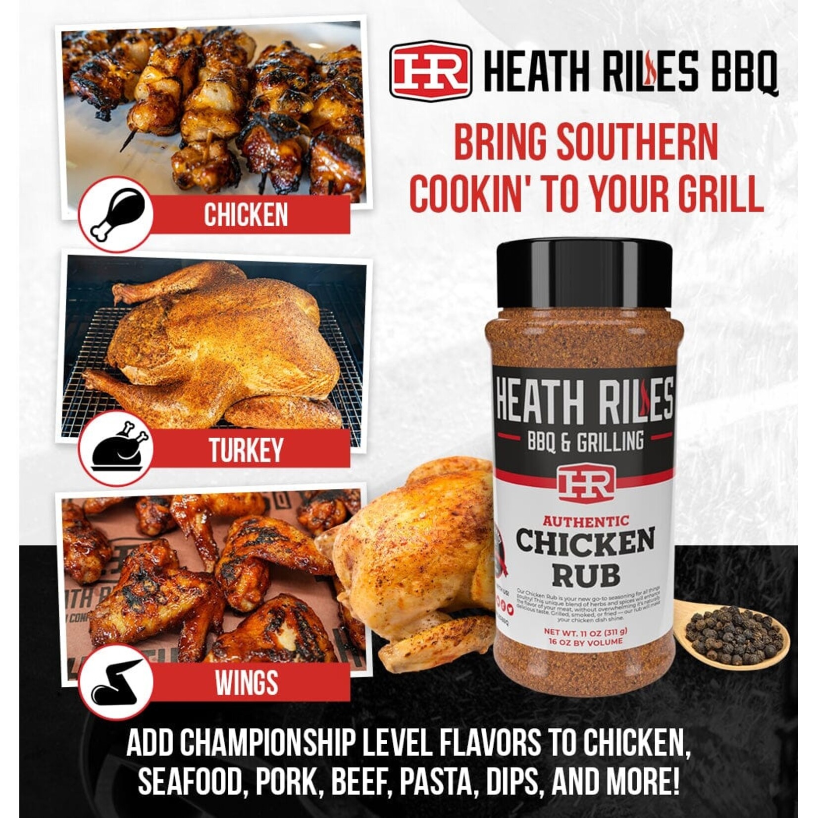 Heath Riles Heath Riles Chicken Rub - 2# Bag